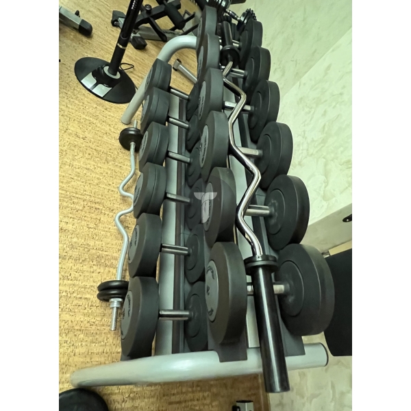 Гантельный ряд Technogym 6 пар со стойкой